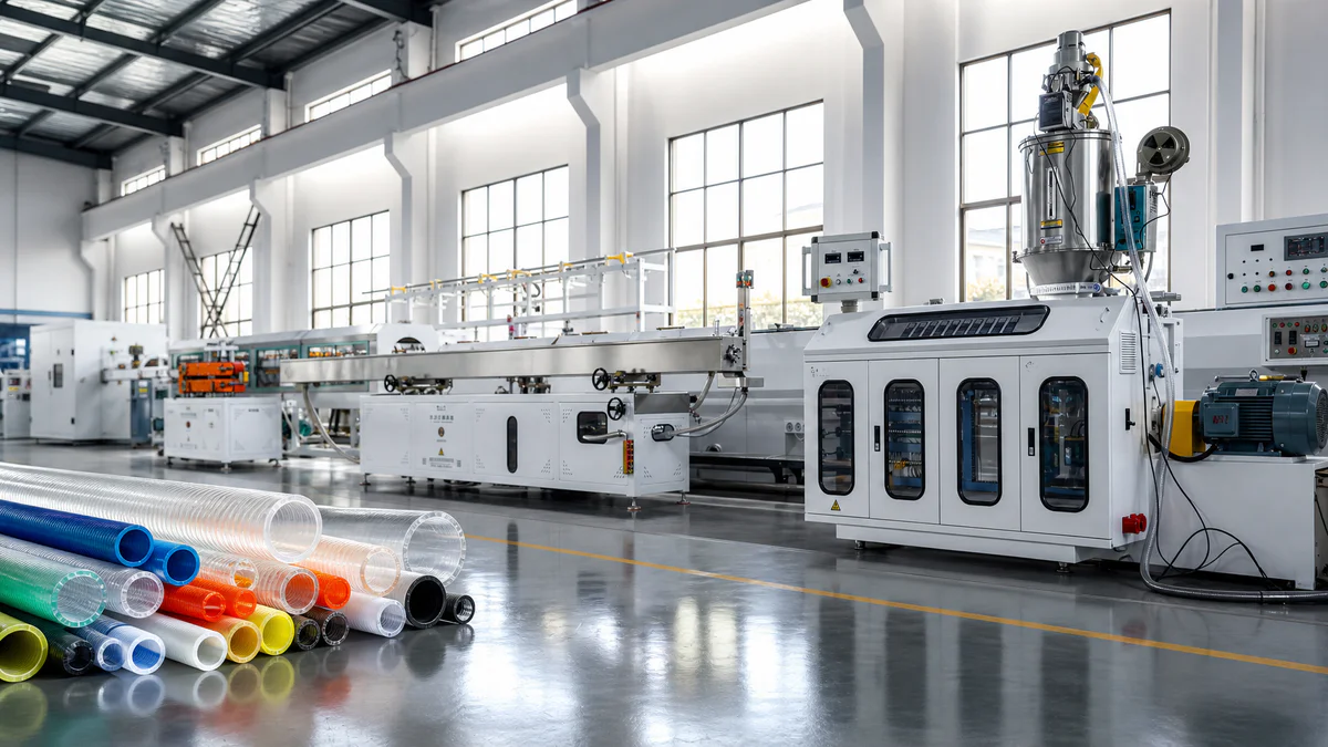 Pipes in several diameters produced on one extrusion line