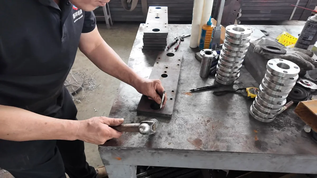 Dimensional inspection against the approved machine drawing