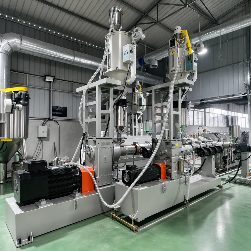 SJ75/33 single-screw extruder for HDPE pipe extrusion line