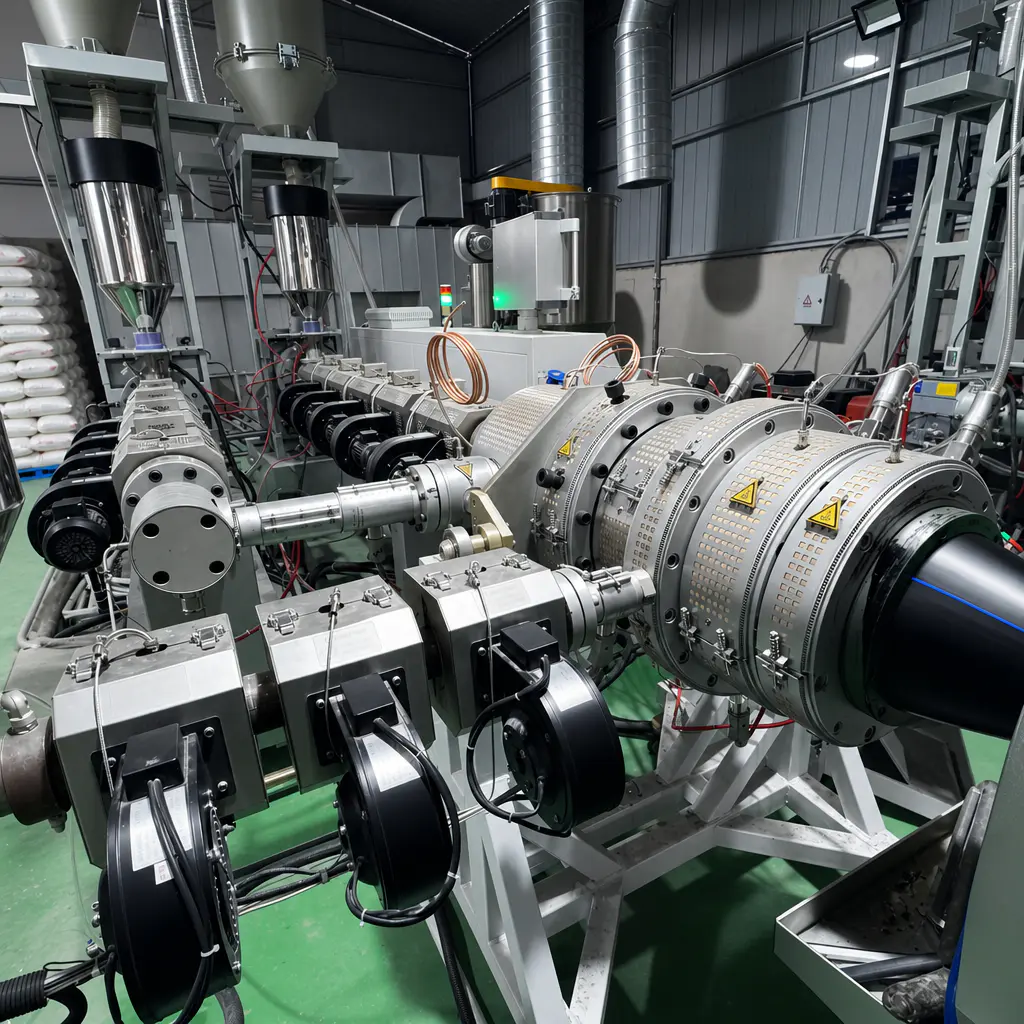 pipe die head for HDPE pipe extrusion line