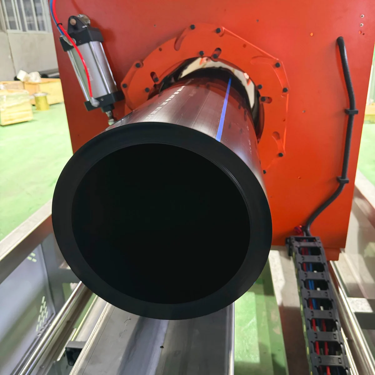cutting and collection machines for HDPE pipe extrusion line