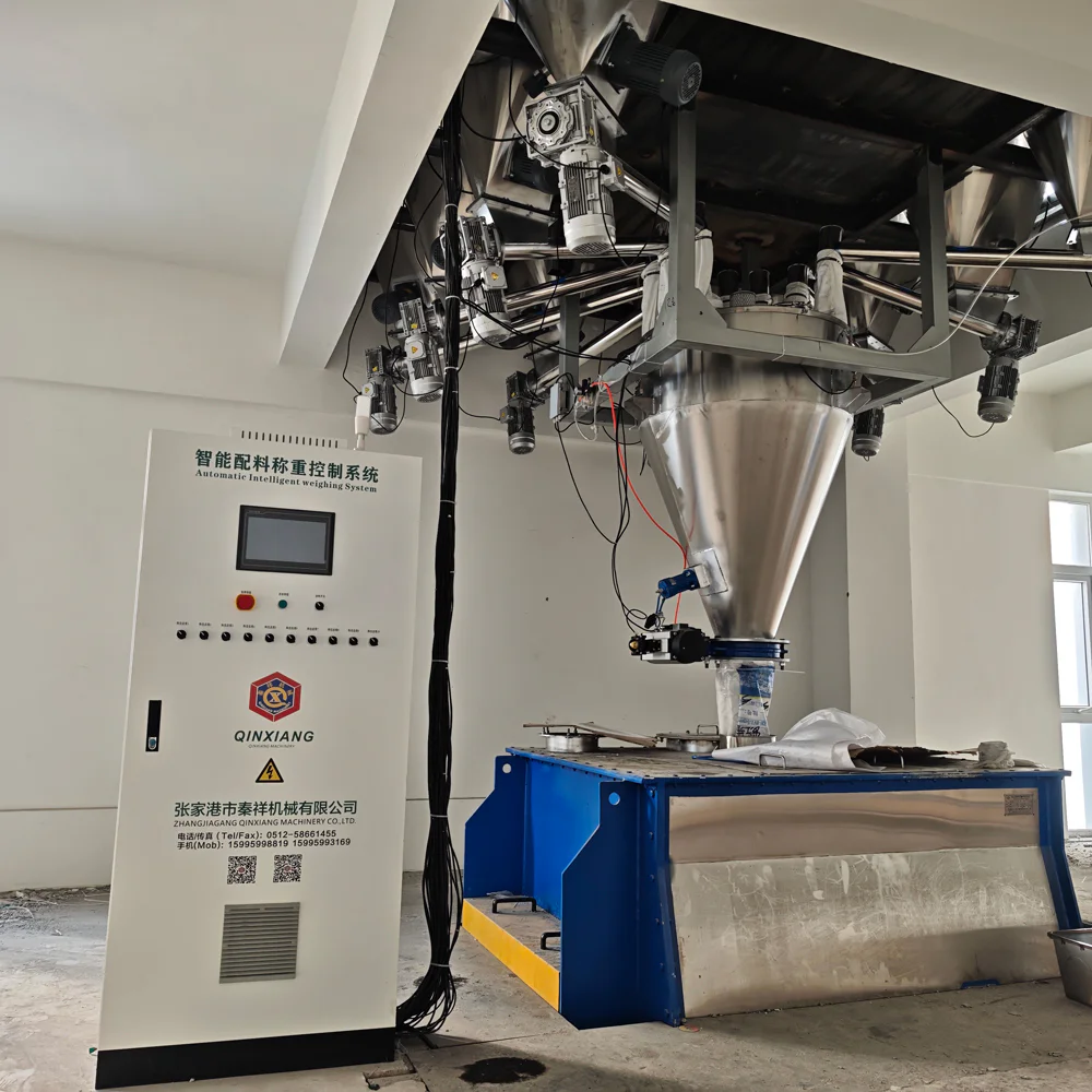 Gravimetric dosing unit with load cells weighing material above the extruder