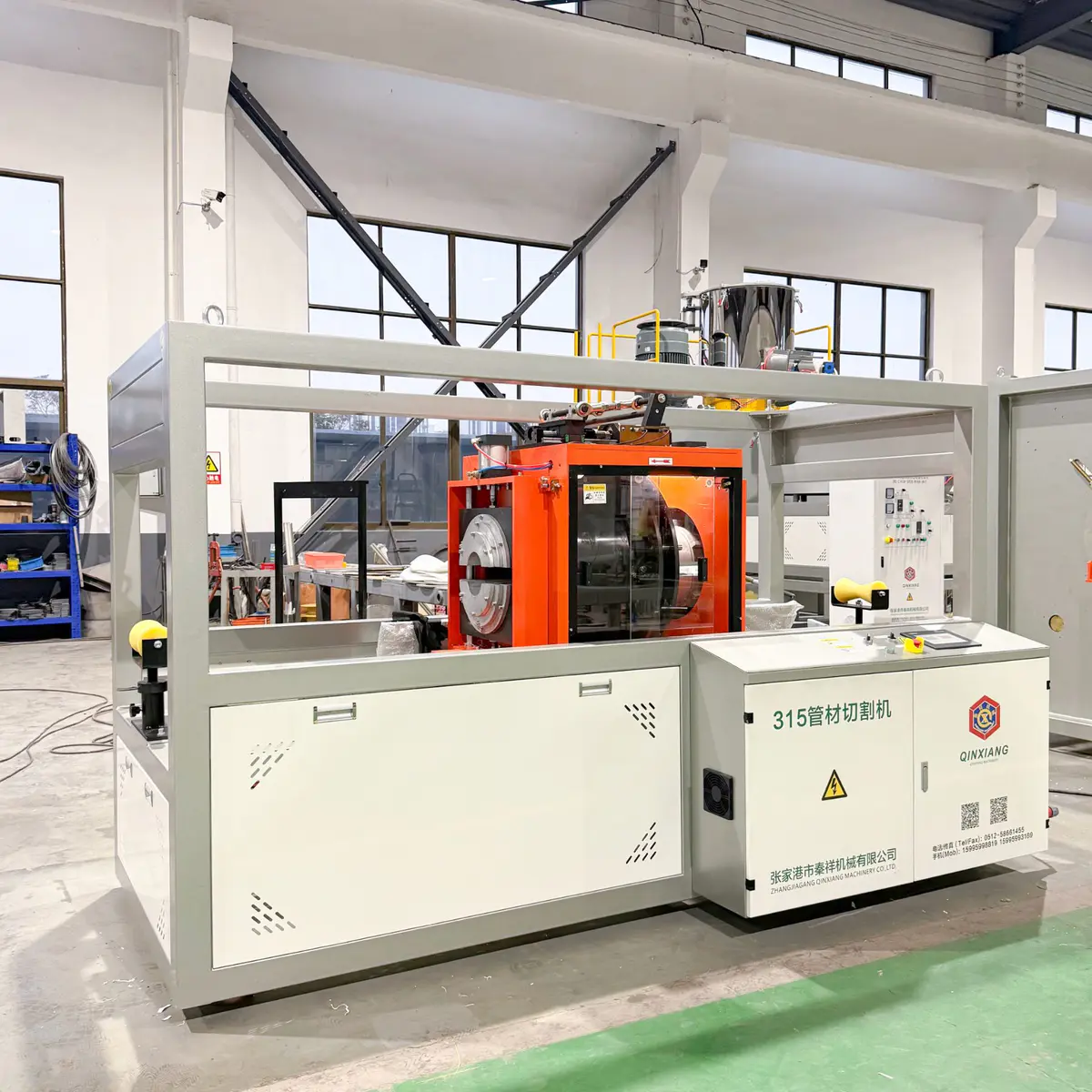 cutting machine for PVC pipe extrusion line