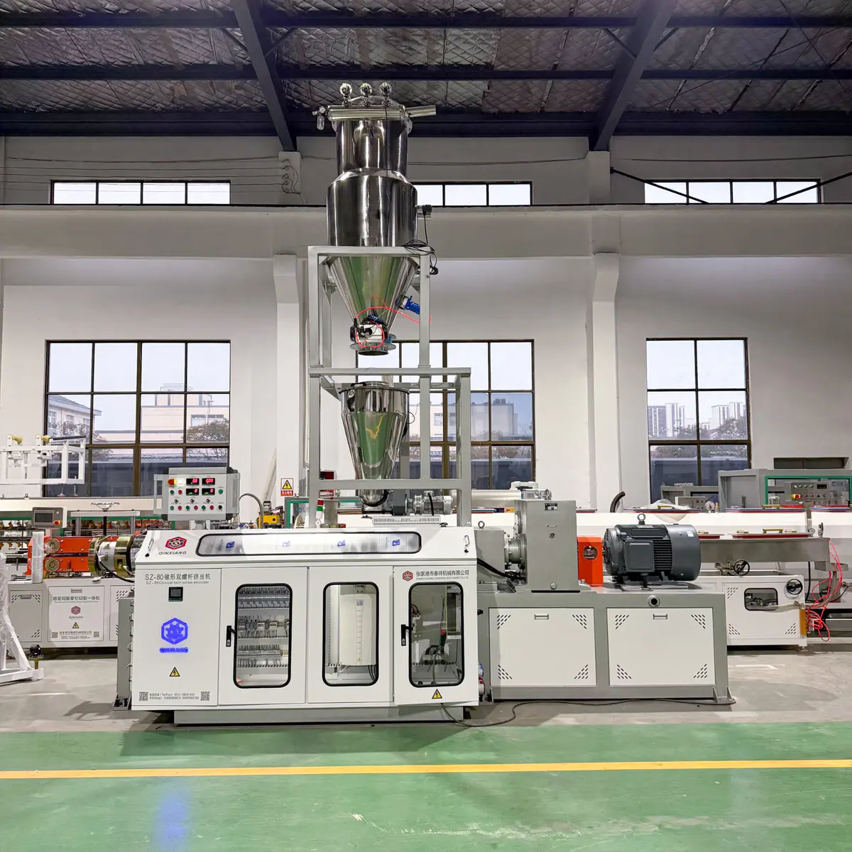 PVC extrusion lines extruder