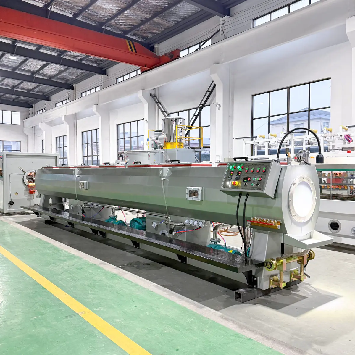 PVC extrusion lines vacuum calibration tank