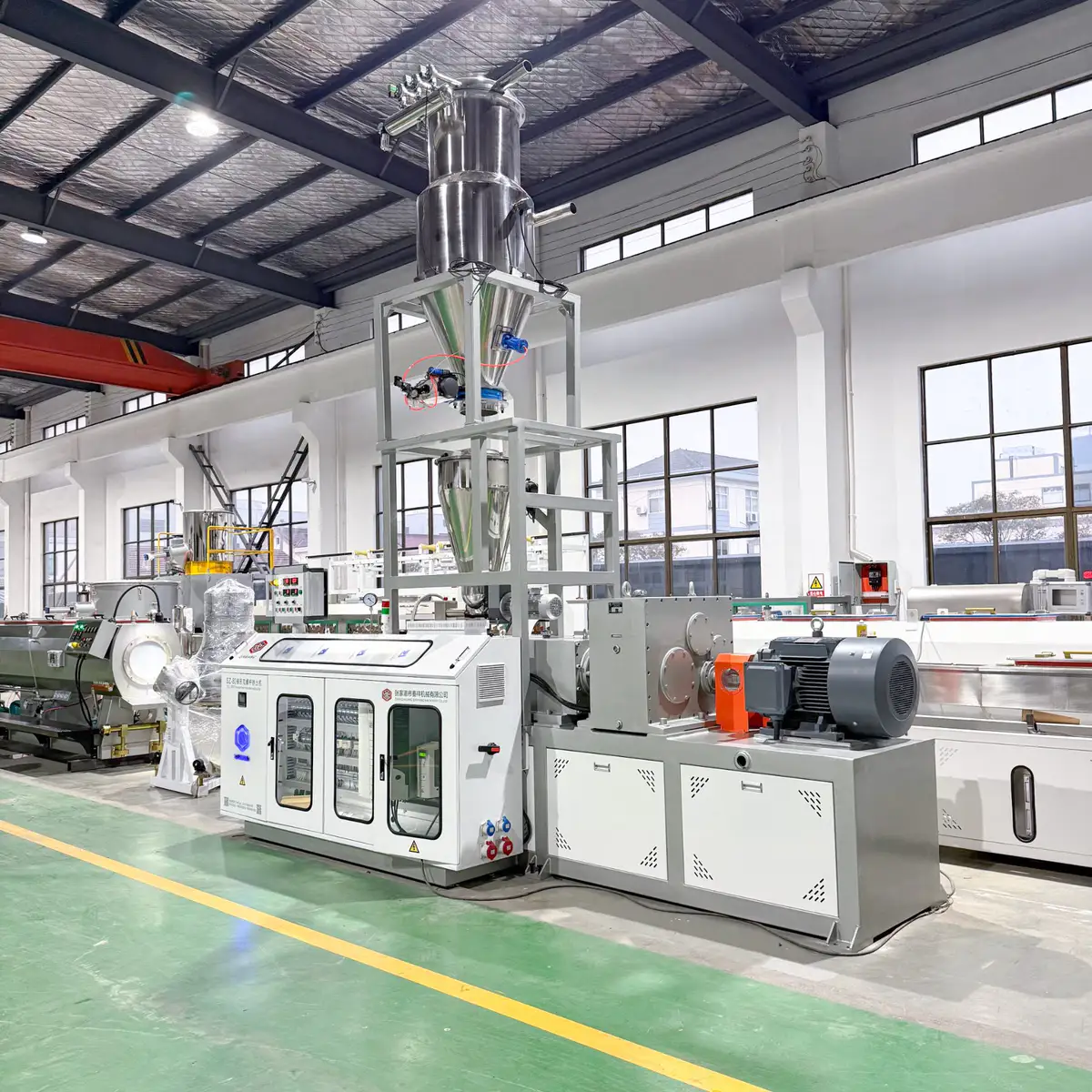 PVC pipe extrusion line Conical Twin Screw Extruder
