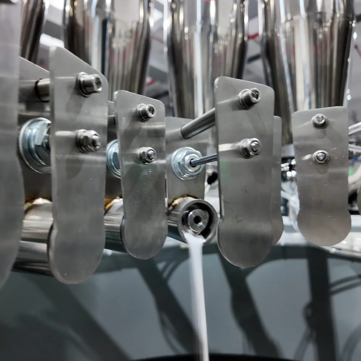 Material run test of the dosing system with the customer recipe